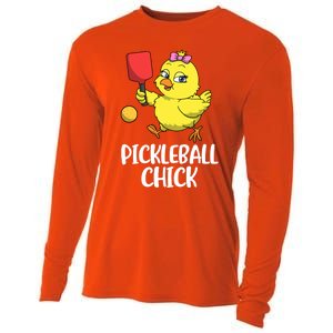 Pickleball Chick Cute Gift Cooling Performance Long Sleeve Crew