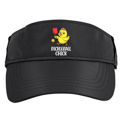 Pickleball Chick Cute Gift Adult Drive Performance Visor