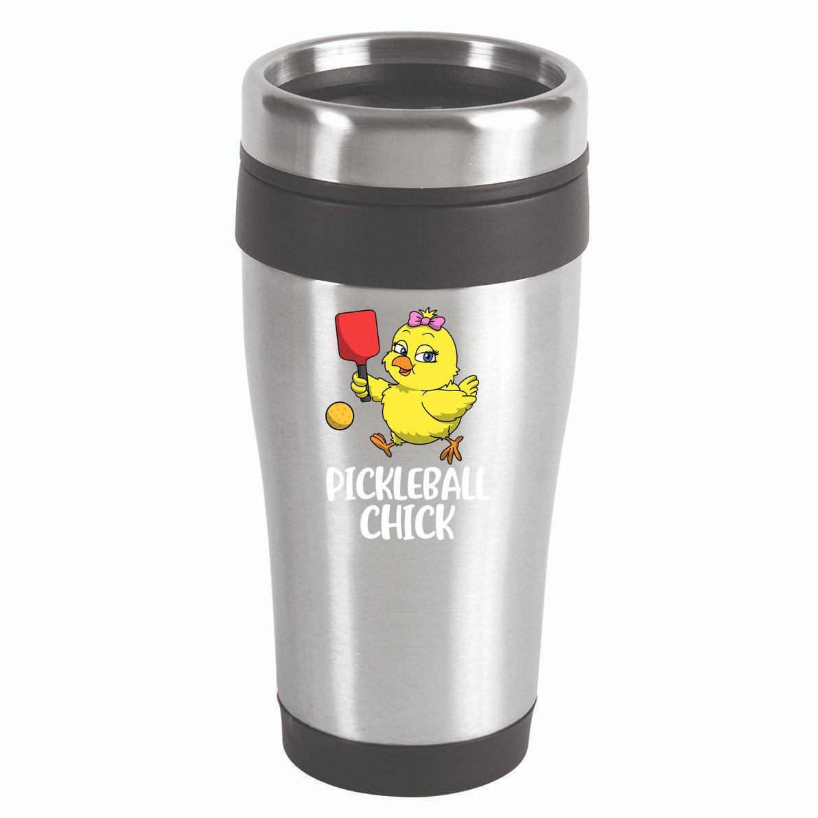 Pickleball Chick Cute Gift 16oz Travel Tumbler