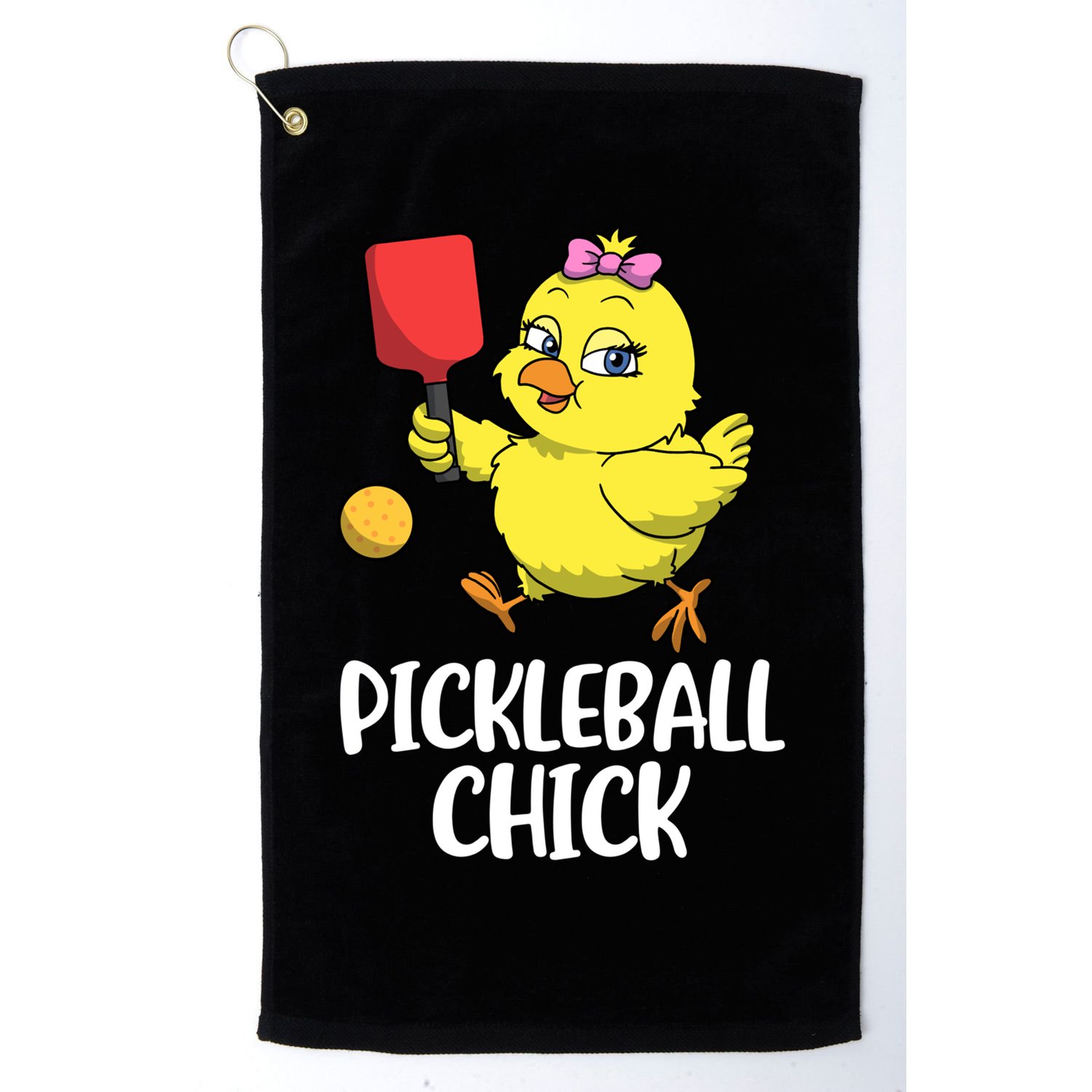 Pickleball Chick Cute Gift Golf Towel