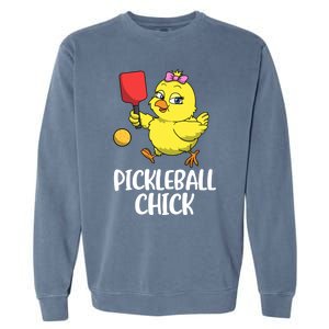 Pickleball Chick Cute Gift Garment-Dyed Sweatshirt