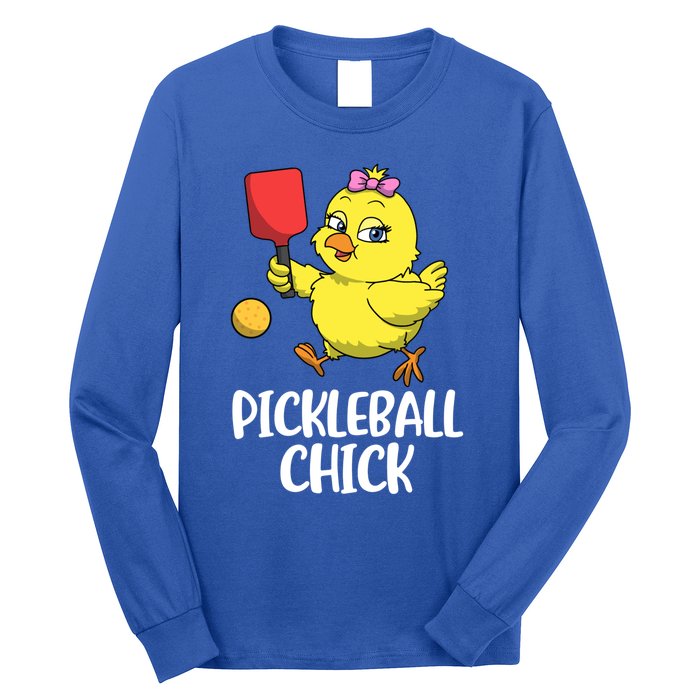 Pickleball Chick Cute Gift Long Sleeve Shirt