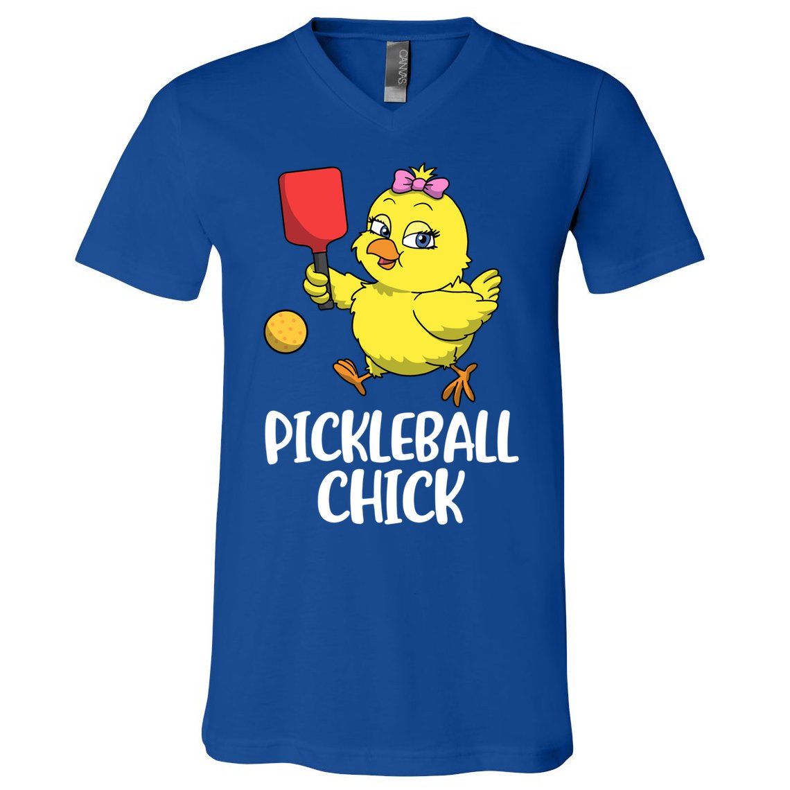 Pickleball Chick Cute Gift V-Neck T-Shirt