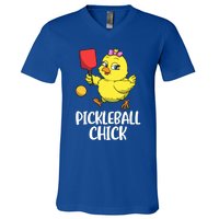 Pickleball Chick Cute Gift V-Neck T-Shirt