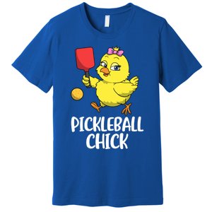 Pickleball Chick Cute Gift Premium T-Shirt