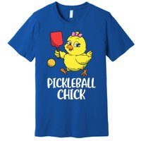 Pickleball Chick Cute Gift Premium T-Shirt