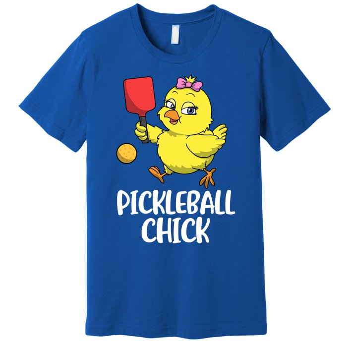 Pickleball Chick Cute Gift Premium T-Shirt