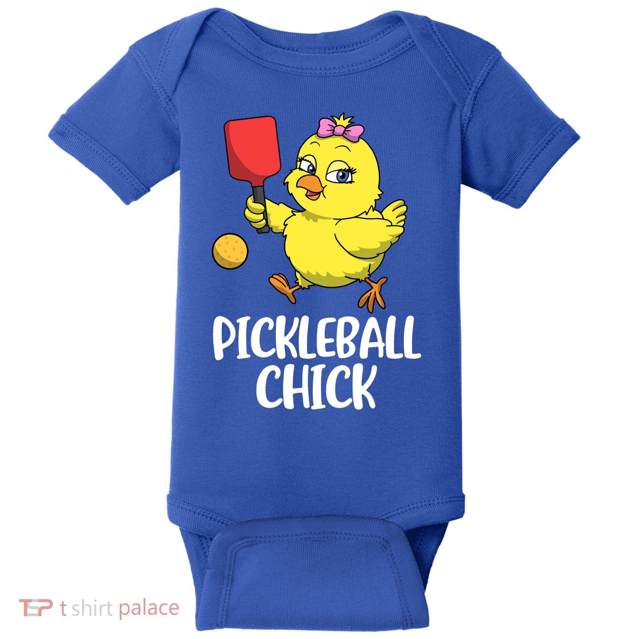 Pickleball Chick Cute Gift Baby Bodysuit