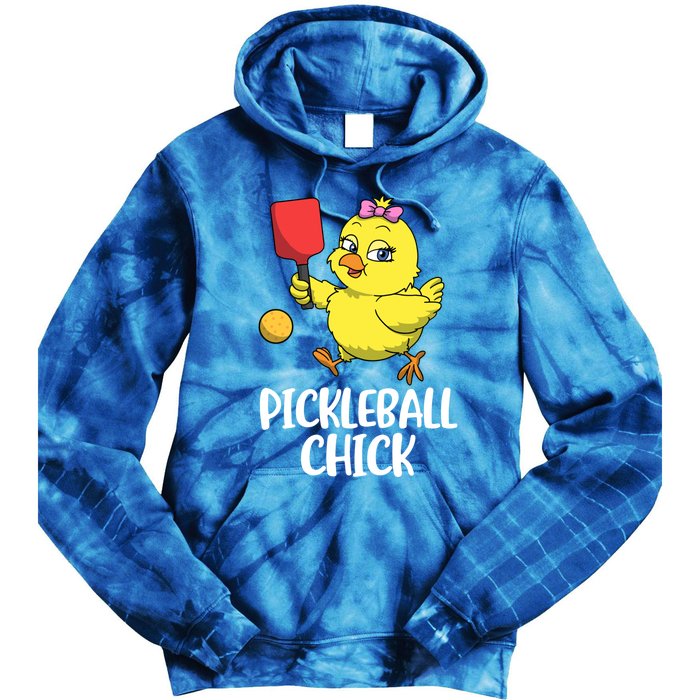 Pickleball Chick Cute Gift Tie Dye Hoodie