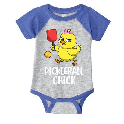 Pickleball Chick Cute Gift Infant Baby Jersey Bodysuit
