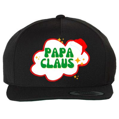 Papa Claus Christmas Gift Wool Snapback Cap