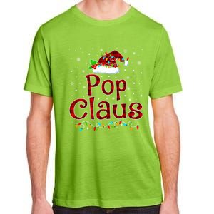 Pop Claus Christmas Pajama Matching Family Xmas Lights Gift Adult ChromaSoft Performance T-Shirt