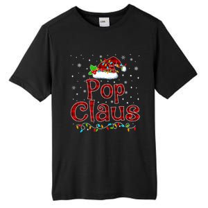 Pop Claus Christmas Pajama Matching Family Xmas Lights Gift Tall Fusion ChromaSoft Performance T-Shirt