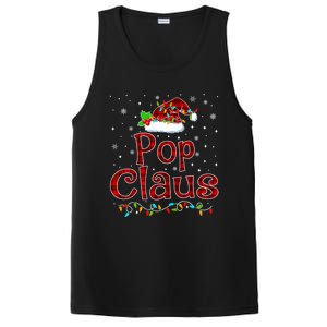 Pop Claus Christmas Pajama Matching Family Xmas Lights Gift PosiCharge Competitor Tank