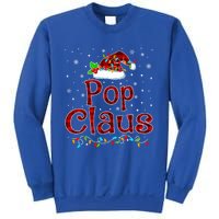 Pop Claus Christmas Pajama Matching Family Xmas Lights Gift Sweatshirt