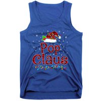 Pop Claus Christmas Pajama Matching Family Xmas Lights Gift Tank Top