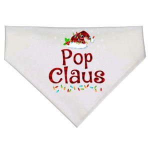 Pop Claus Christmas Pajama Matching Family Xmas Lights Gift USA-Made Doggie Bandana