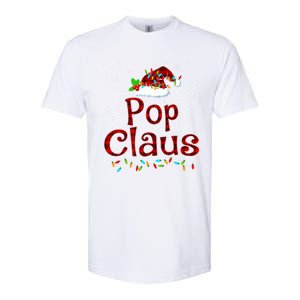 Pop Claus Christmas Pajama Matching Family Xmas Lights Gift Softstyle CVC T-Shirt