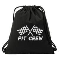 Pit Crew Costume For Race Car Parties Drawstring Bag