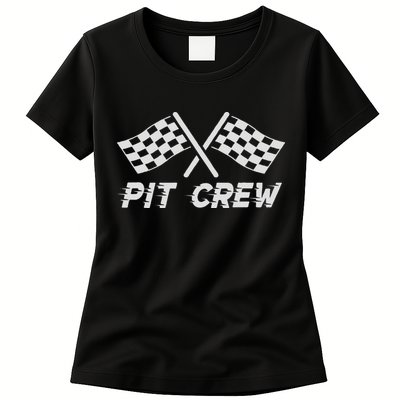 Pit Crew Costume For Race Car Parties Womens T-Shirt