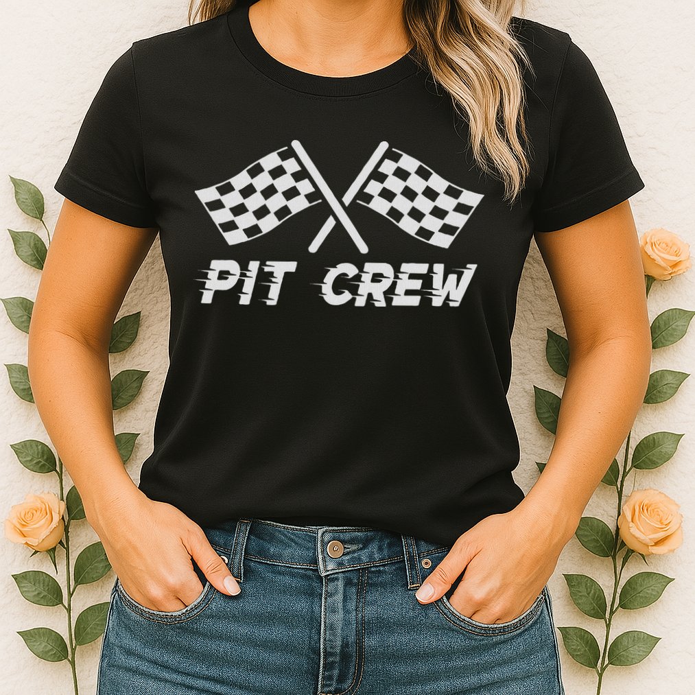 Pit Crew Costume For Race Car Parties Womens T-Shirt