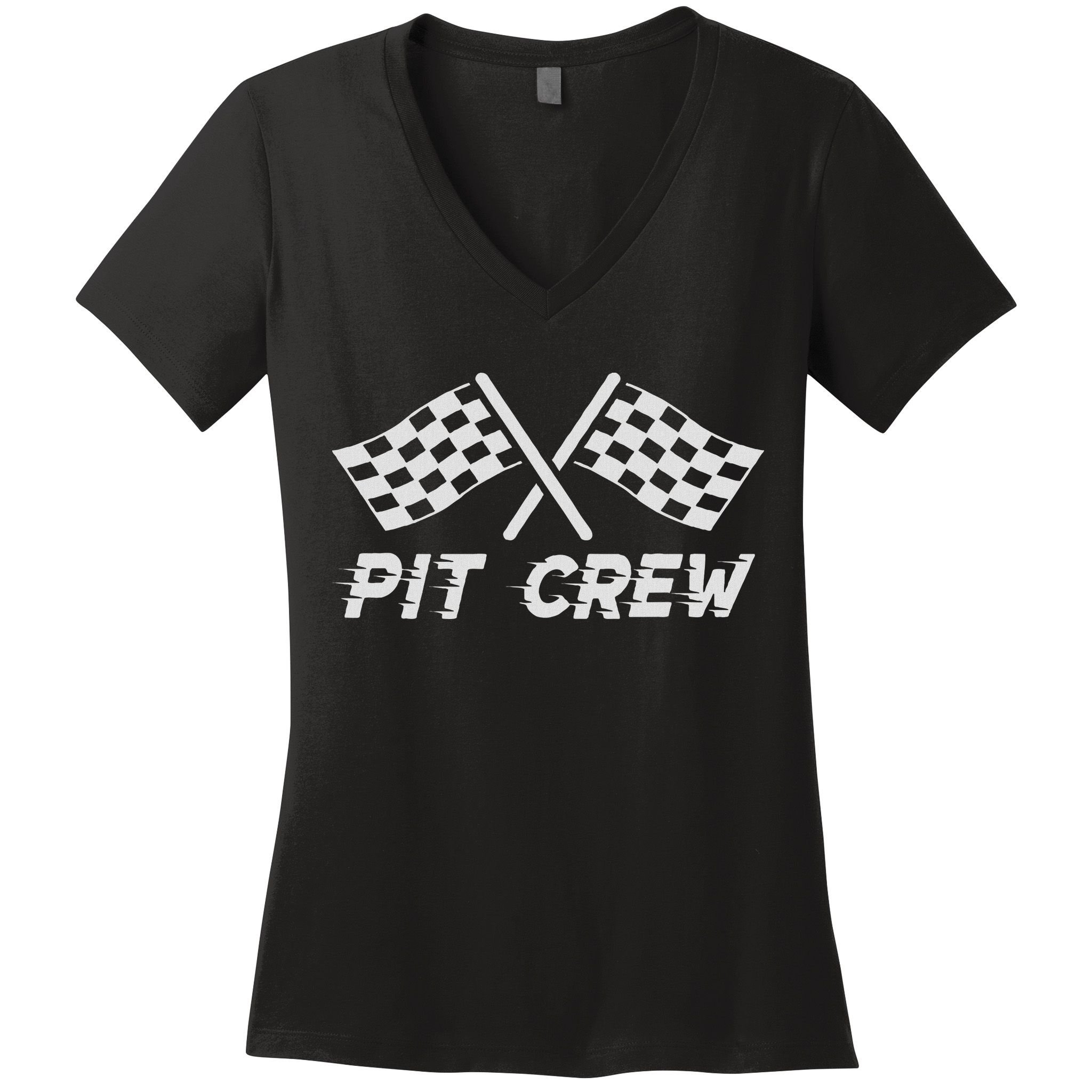 Pit Crew Costume For Race Car Parties Women's V-Neck T-Shirt