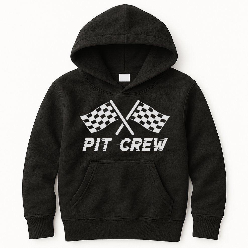 Pit Crew Costume For Race Car Parties Kids Hoodie
