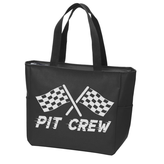 Pit Crew Costume For Race Car Parties Zip Tote Bag