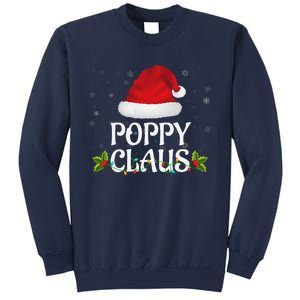 Poppy Claus Christmas Lights Santa Pajama Family Matching Sweatshirt