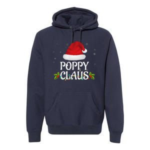 Poppy Claus Christmas Lights Santa Pajama Family Matching Premium Hoodie