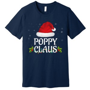 Poppy Claus Christmas Lights Santa Pajama Family Matching Premium T-Shirt