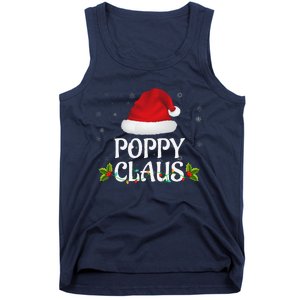 Poppy Claus Christmas Lights Santa Pajama Family Matching Tank Top