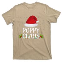 Poppy Claus Christmas Lights Santa Pajama Family Matching T-Shirt