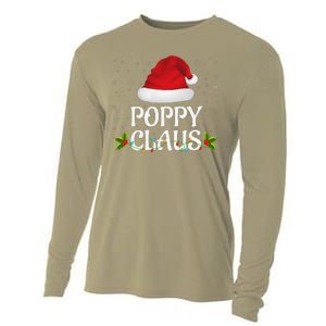 Poppy Claus Christmas Lights Santa Pajama Family Matching Cooling Performance Long Sleeve Crew