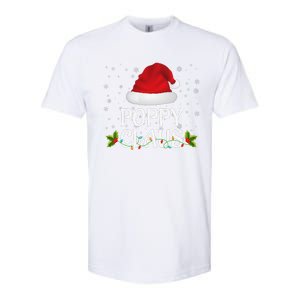 Poppy Claus Christmas Lights Santa Pajama Family Matching Softstyle CVC T-Shirt