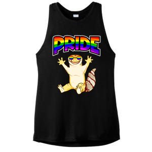 Pride Critter Colorful Rainbow Lgbtq Rainbow Pride Gift Ladies PosiCharge Tri-Blend Wicking Tank