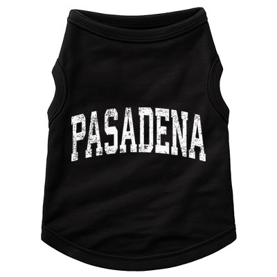 Pasadena California CA Vintage Athletic Sports Doggie Tank
