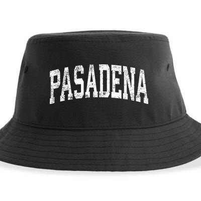 Pasadena California CA Vintage Athletic Sports Sustainable Bucket Hat