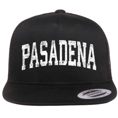 Pasadena California CA Vintage Athletic Sports Flatbill Hat