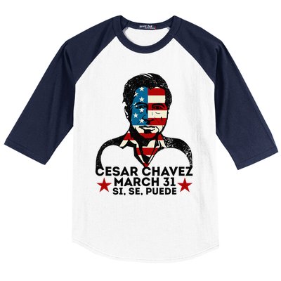 Pride Cesar Chavez Day Celebration Baseball Sleeve Shirt