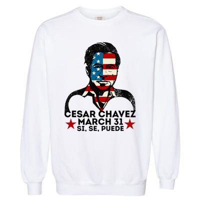 Pride Cesar Chavez Day Celebration Garment-Dyed Sweatshirt