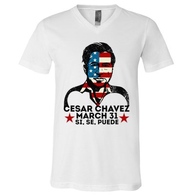 Pride Cesar Chavez Day Celebration V-Neck T-Shirt