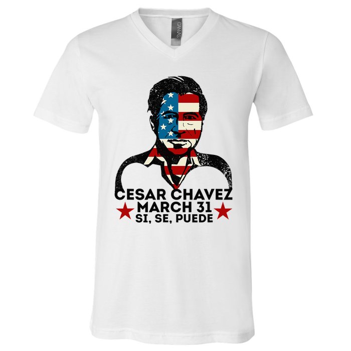 Pride Cesar Chavez Day Celebration V-Neck T-Shirt