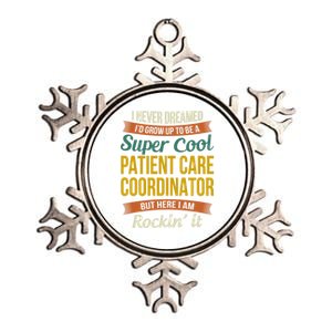 Patient Care Coordinator Funny Gift Funny Appreciation Gift Metallic Star Ornament