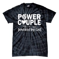 Power Couple Christian Couples Matching Tie-Dye T-Shirt