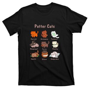 Potter Cats Cat Lover Funny T-Shirt