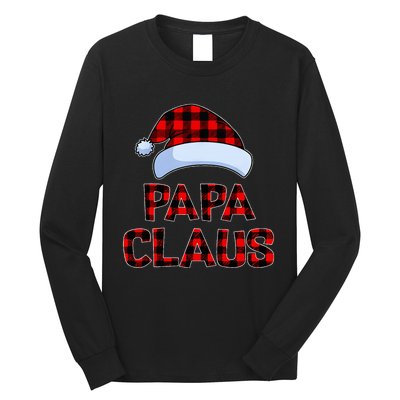 Papa Claus Christmas Lights Pajama Family Matching  Long Sleeve Shirt