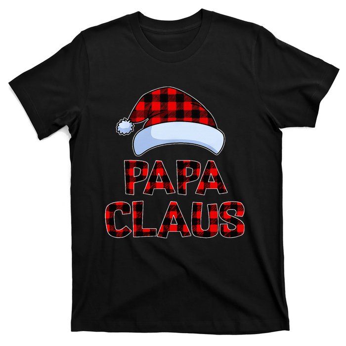 Papa Claus Christmas Lights Pajama Family Matching  T-Shirt