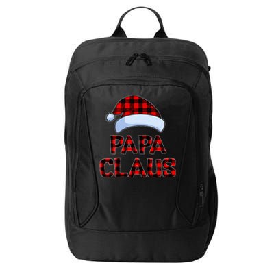 Papa Claus Christmas Lights Pajama Family Matching  City Backpack