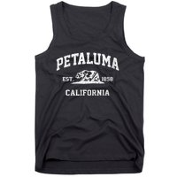 Petaluma California CA Vintage State Athletic Style Tank Top